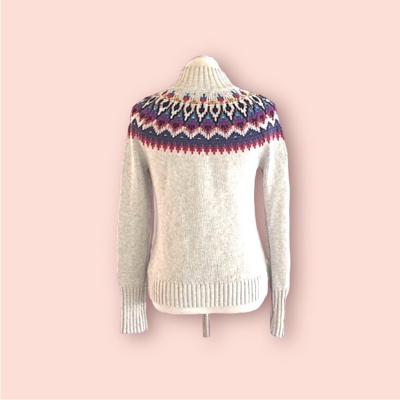 Chaps Colourful Knit Sweater Zip Up Cardigan Coat Women’s - Picture 3 of 11